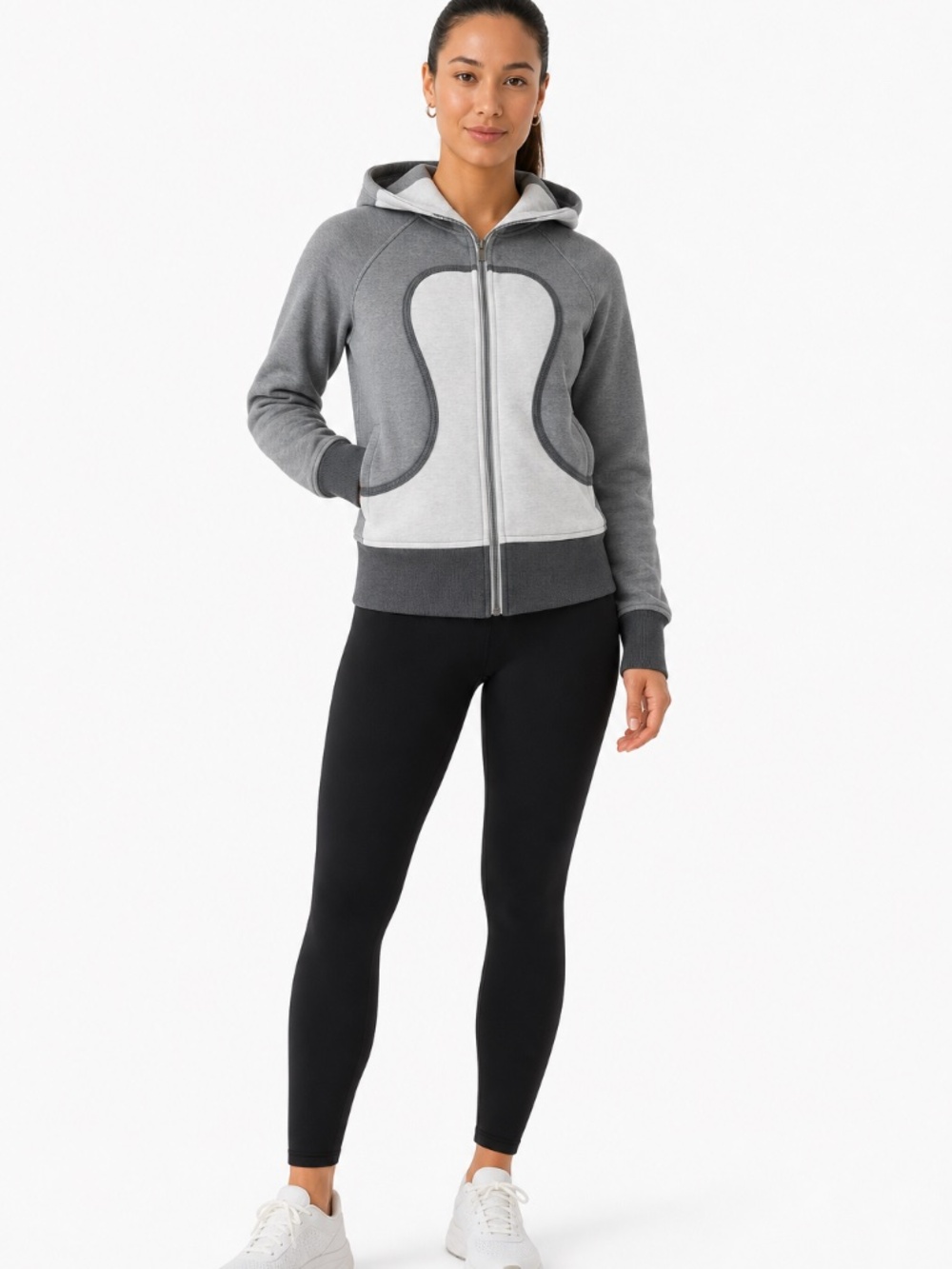 Lululemon Scuba Hoodie • Size 6 • Gray Full Zip